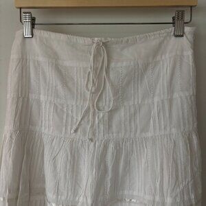 Long White Skirt sz S/M